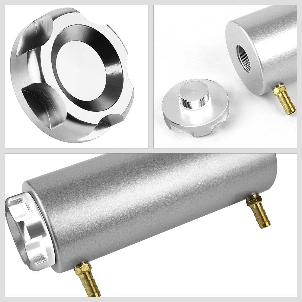 Universal Aluminum Anodized Painted Chrome 90 ML Oil Catch Tank Reservoir Cap