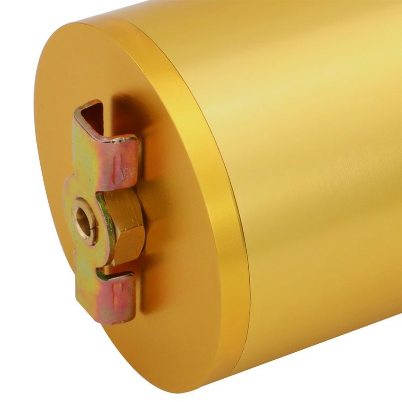 140ML Universal Gold 5.5"L Round Engine Oil Catch Tank Can Reservoir+Air Filter-Performance-BuildFastCar