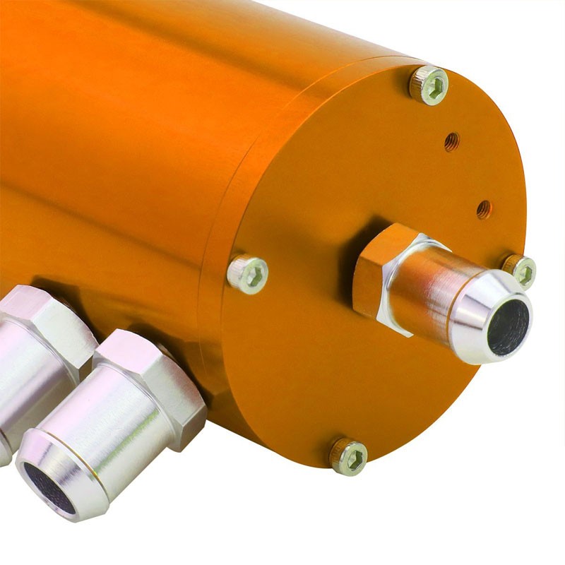 140ML Universal Orange 5.5"L Race Engine Oil Catch Tank Can Reservoir+Air Filter-Performance-BuildFastCar