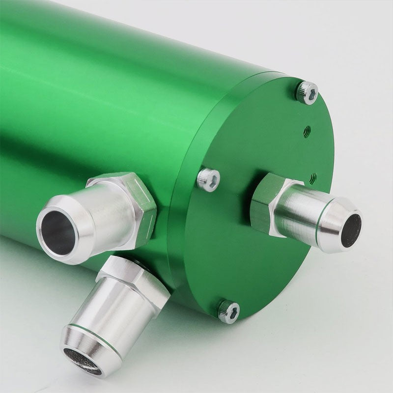 100ML Universal Green 4.1" Round Engine Oil Catch Tank Can Reservoir+Air Filter-Performance-BuildFastCar