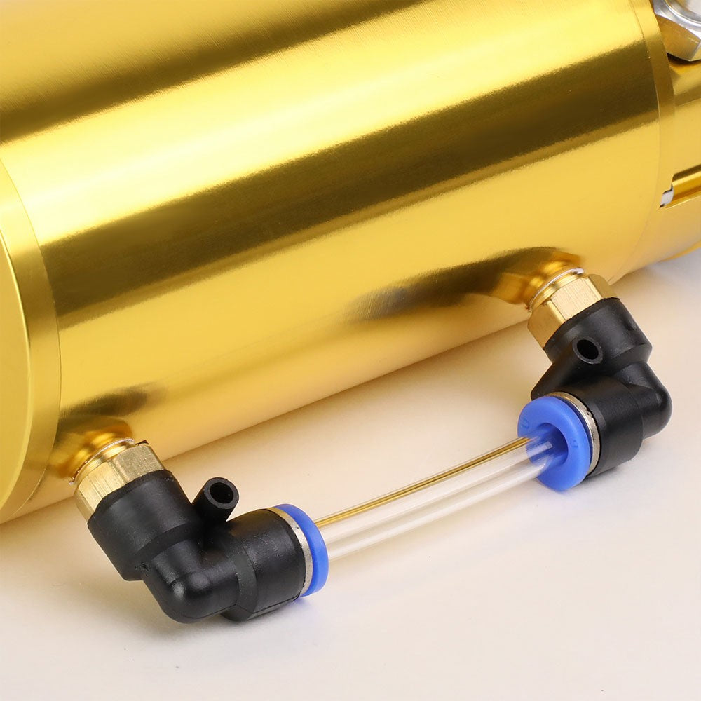 Universal Aluminum Anodized Gold 140 ML Oil Catch Tank Reservoir Breather
