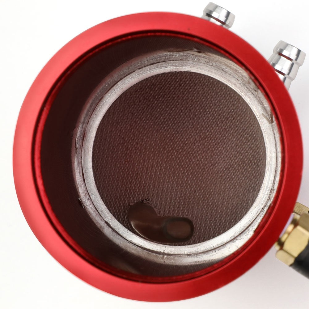 Universal Aluminum Anodized Red 140 ML Oil Catch Tank Reservoir Breather