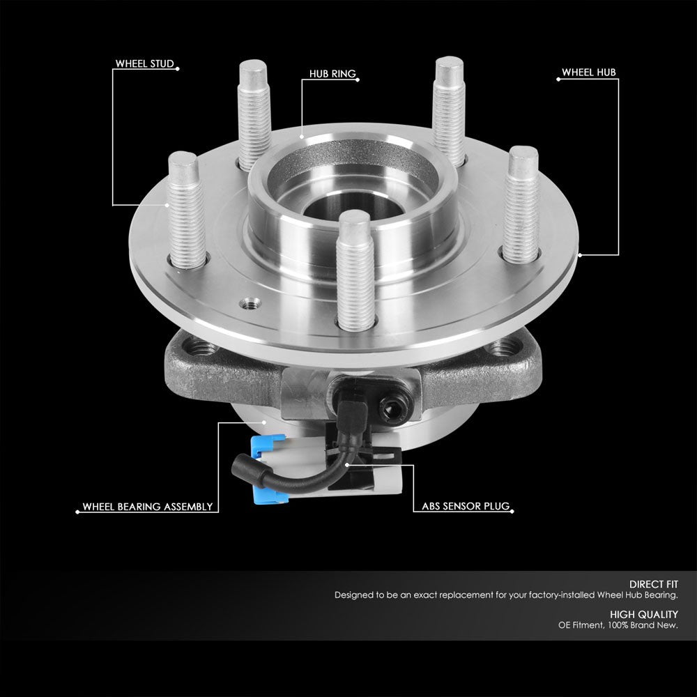 Front Left+Right Bolt in Wheel Bearing Hub Assembly For 16-17 GMC Terrain