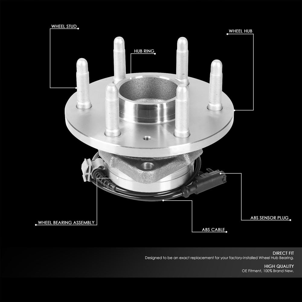 Front Left+Right Bolt in Wheel Bearing Hub Assembly For 07-14 Chevrolet Tahoe