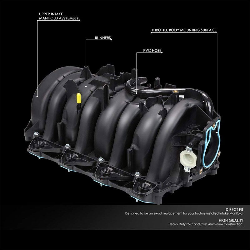 Black OE Upper Intake Manifold works with 02-06 Escalade/02-06 Avalanche 1500-Performance-BuildFastCar