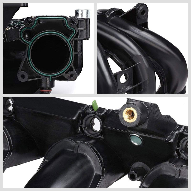 Black OE Intake Manifold works with 03-12 Ford Fiesta 1.6L/01-07 Ford Ka 1.6L-Performance-BuildFastCar