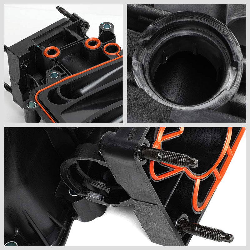 ABS Plastic Black OE Intake Manifold For 93-95 Chevrolet Lumina APV 3.8L V6-Air Intake Systems-BuildFastCar-BFC-ITKM-CHEV93LUMI-BK