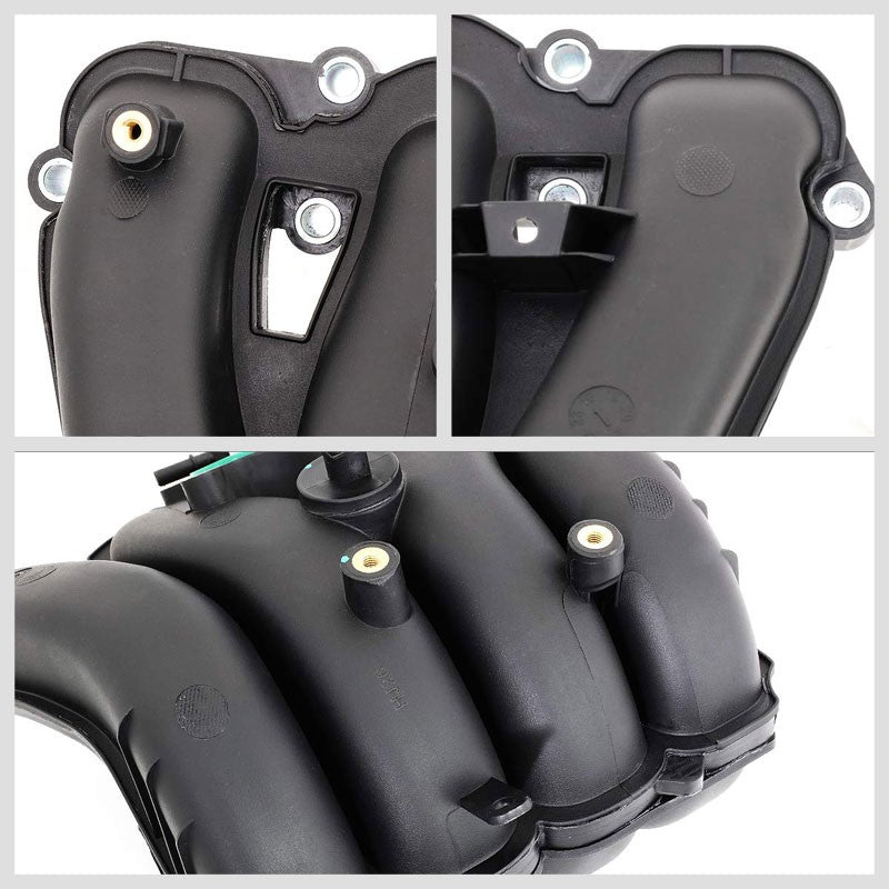ABS Plastic Black OE Engine Intake Manifold For 10-17 Chevrolet Equinox 2.4L-Air Intake Systems-BuildFastCar-BFC-ITKM-CHEV10EQUI-BK