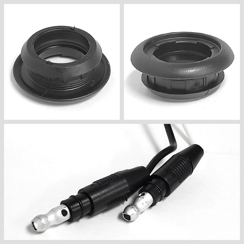 6X Peterson Amber Side Marker Light+Gray Side Surface Mount For Curved Surfaces-Trailer Light Parts-BuildFastCar-BFC-TTP-MSC-SMLC-0002-X6