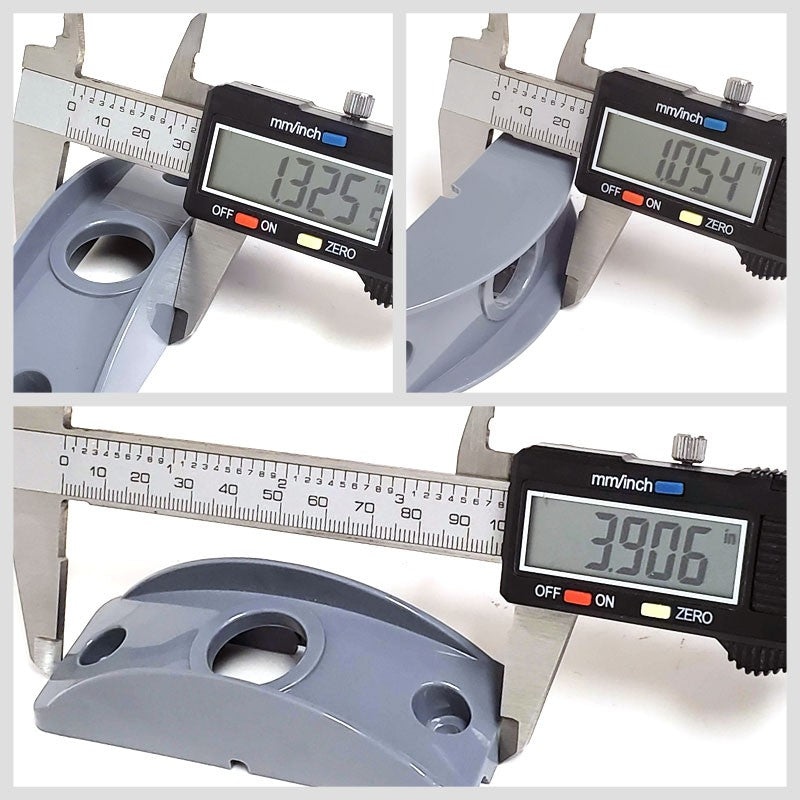 2X Peterson Red Side Marker Light+Gray Side Surface Mount For Flat Surfaces-Trailer Light Parts-BuildFastCar-BFC-TTP-MSC-SMLC-0003-X2