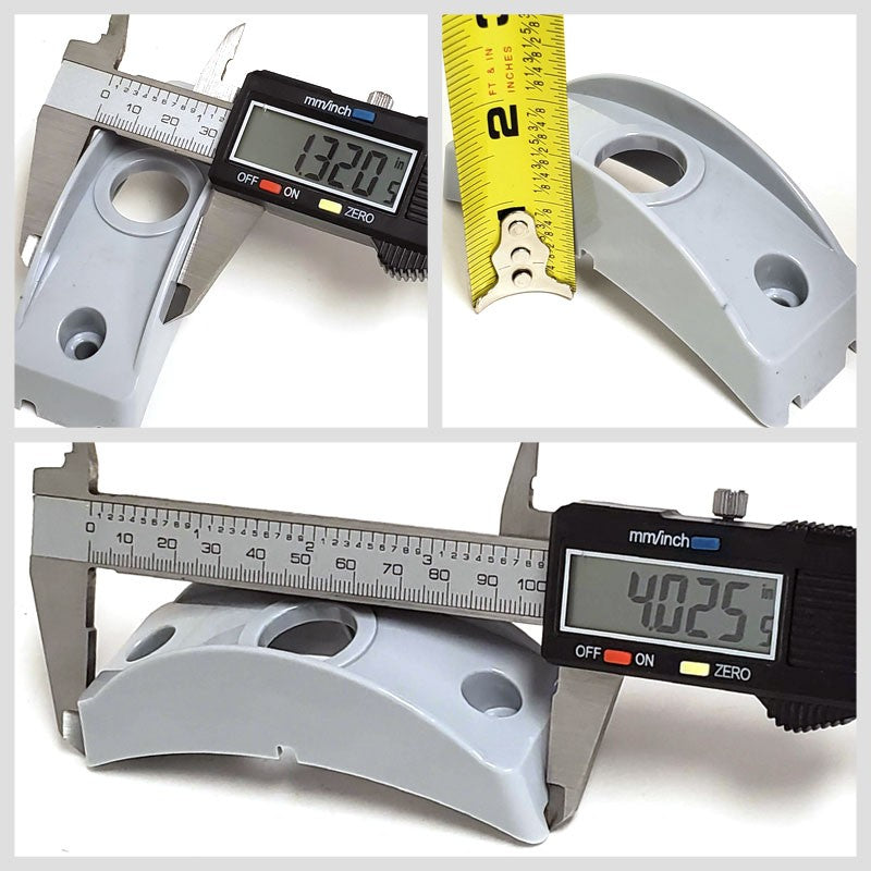 Peterson B176-13 Gray Polymer Side Marker Surface Mount For Curved Surfaces-Trailer Light Parts-BuildFastCar-BFC-TTP-SMSM-PET-176-13