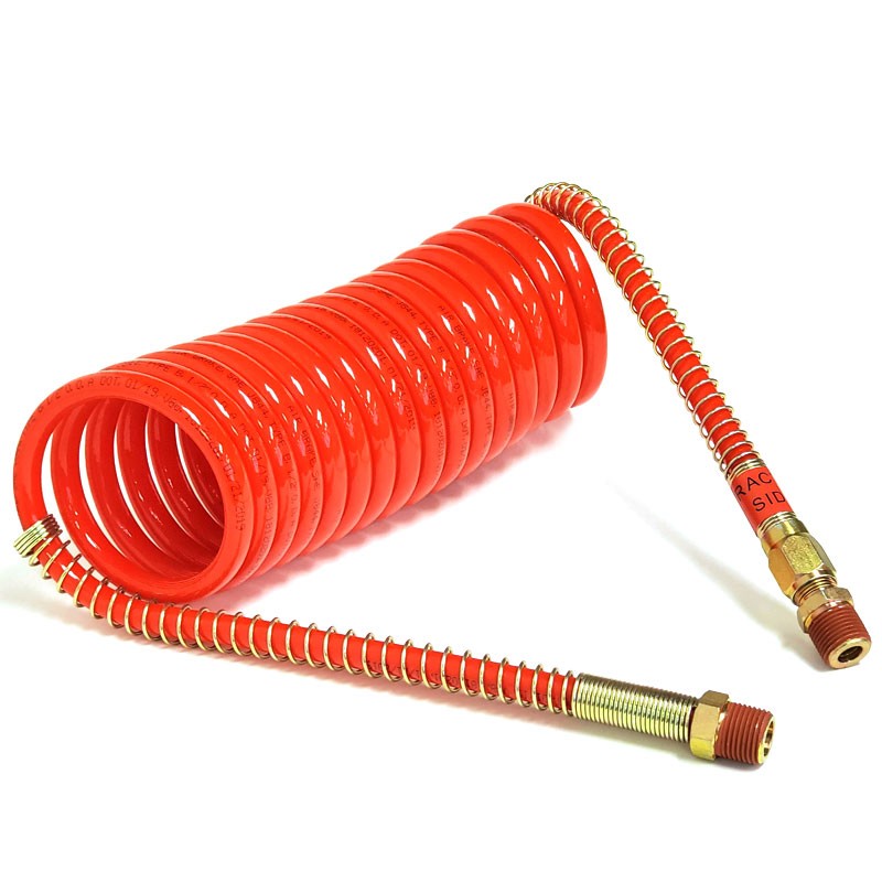 Phillips 11-717 Nylon Red 15" Long Emergency Steel Spring Coiled Air For Trailer-Trailer Brake Parts-BuildFastCar-BFC-TTP-COAI-PHIL-11-717