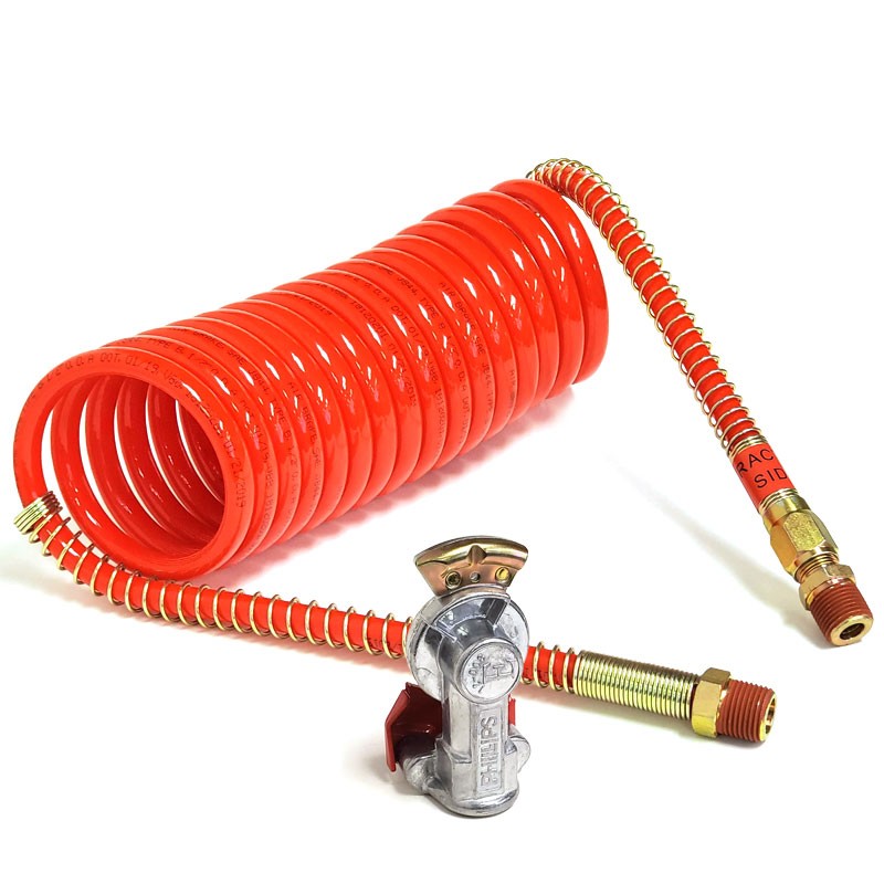 Phillips Emergency 11-717 Coiled Air+12-008 Gladhand For Freight Tractor/Trailer-Trailer Brake Parts-BuildFastCar-BFC-TTP-MSC-CAGH-0001