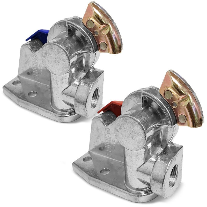 Phillips 12-136 Service/12-138 Emergency 38D Angle Mount Gladhand Truck/Trailer-Trailer Brake Parts-BuildFastCar