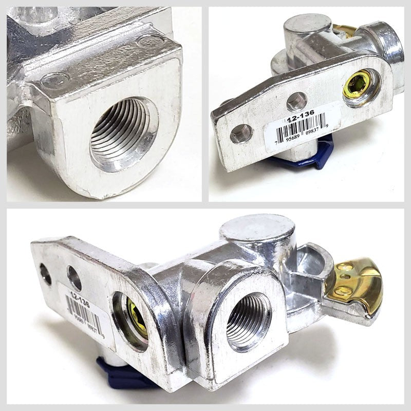 Phillips 12-136 Blue Service 38 Degree Angle Mount Gladhand For Tractor/Trailer-Trailer Brake Parts-BuildFastCar-BFC-TTP-GLHD-PHIL-12-136