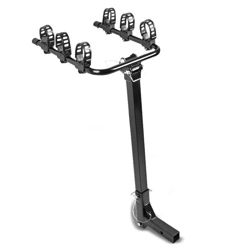Black Adjust 35 Degree Tilt Fold-Up 2" Hitch Mount Bike Bicycle Carrier Holder-Exterior-BuildFastCar