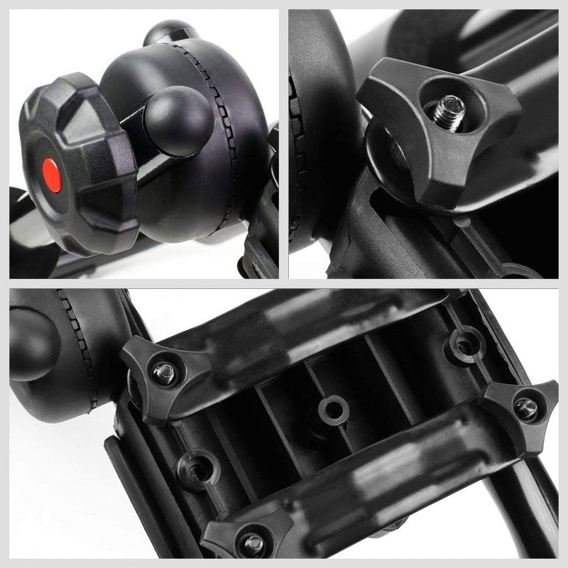 Adjustable Fold-Up Cross Bar Roof Rails Mount Kayak Canoe Carrier Holder Rack-Exterior-BuildFastCar