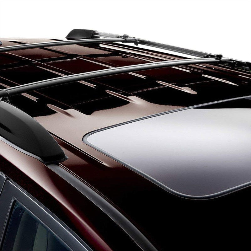 Black Aluminum OE Style BoltOn Top Roof Rack Rail Cross Bar For 01-07 Highlander-Exterior-BuildFastCar