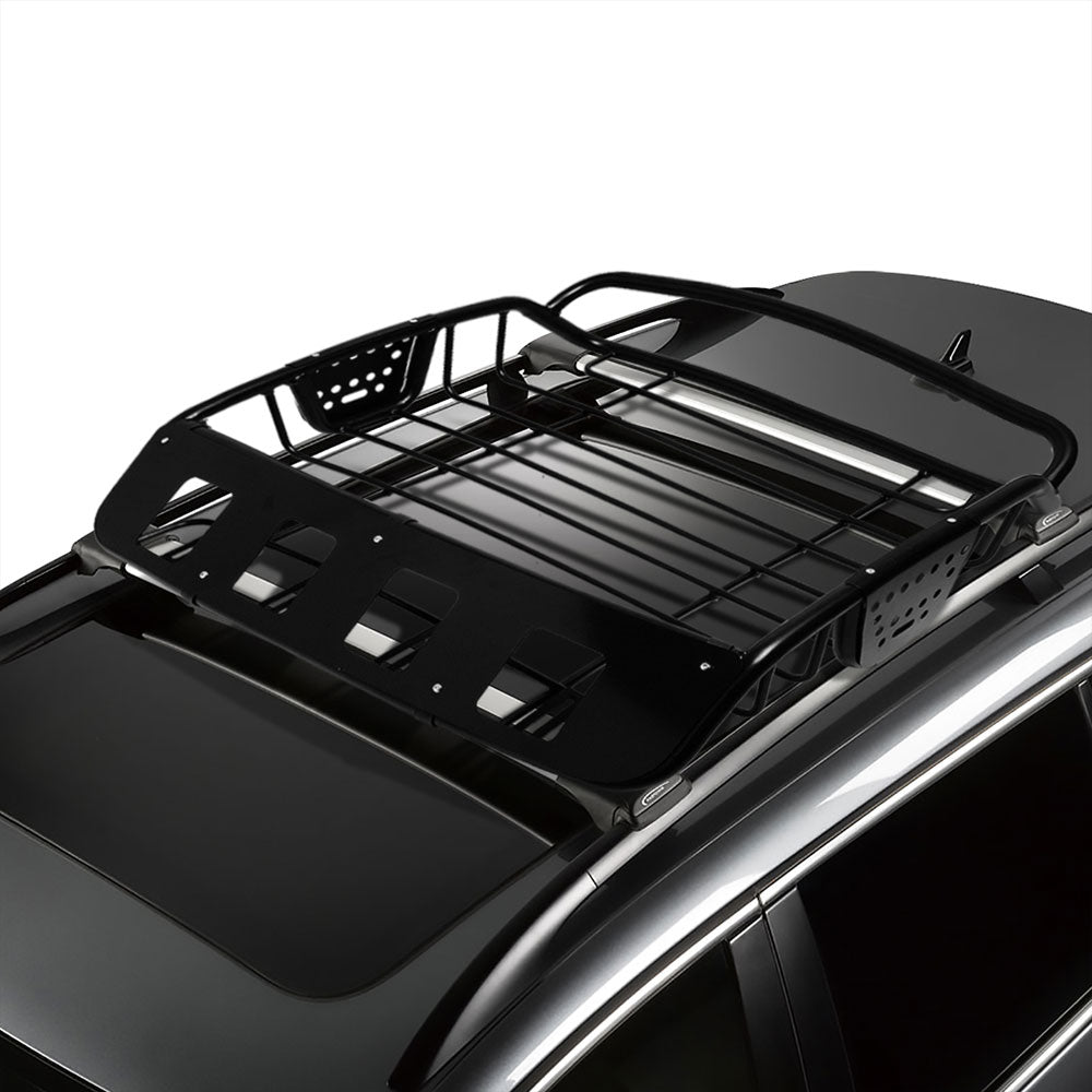 39"X38.5"X8" Universal Black Mild Steel Roof Rack Cargo Luggage Basket/Carrier