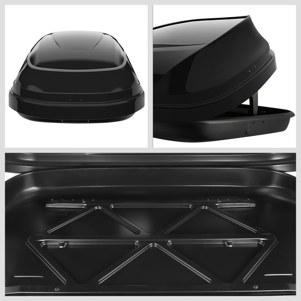 BFC-RFBX-8166-GBK 11cu Ft Black Roof Top Cargo Box Carrier Storage BFC-RFBX-8166-GBK
