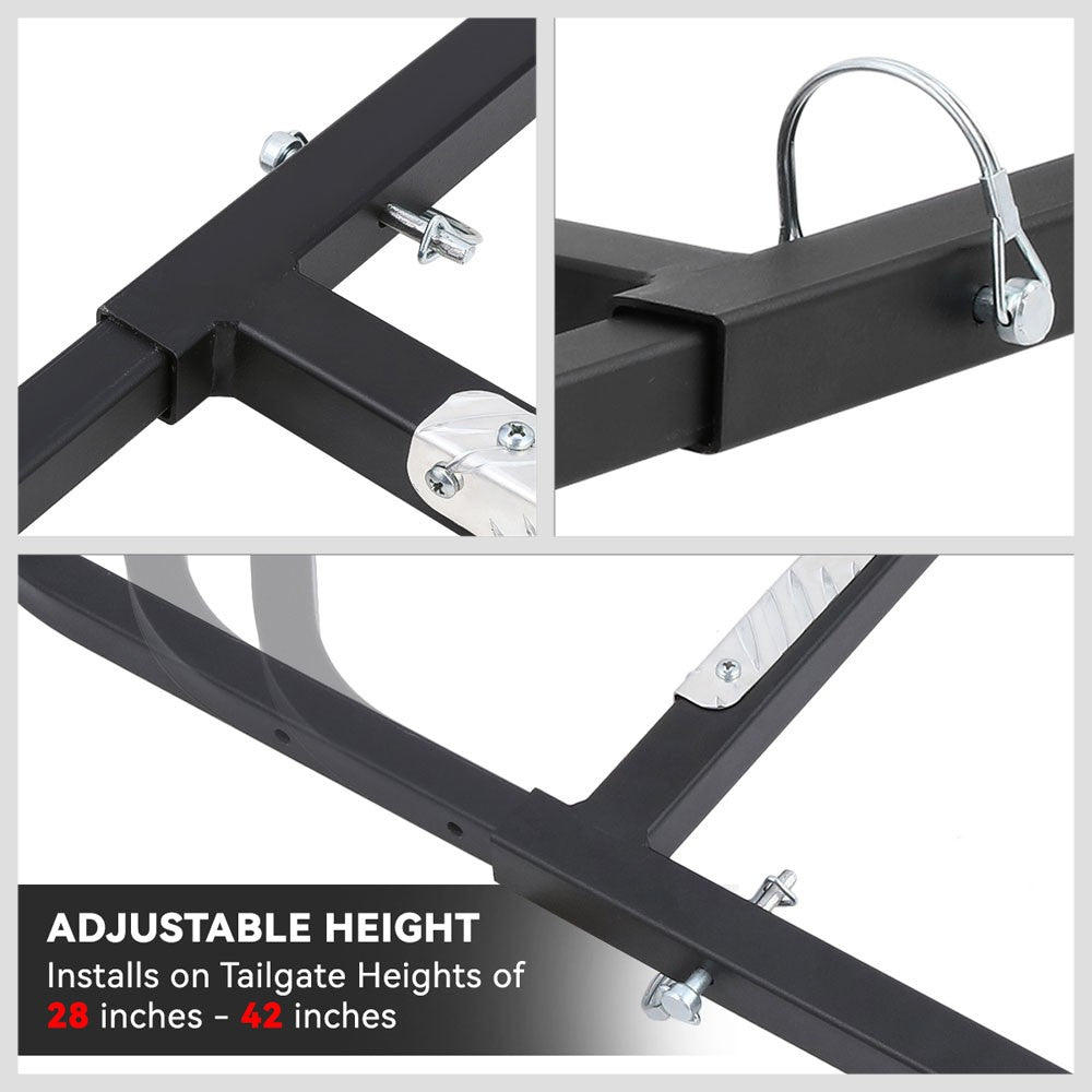 BFC-LD-8277-BK Adjustable Foldable Pickup Truck Rear Tail Gate Ladder BFC-LD-8277-BK