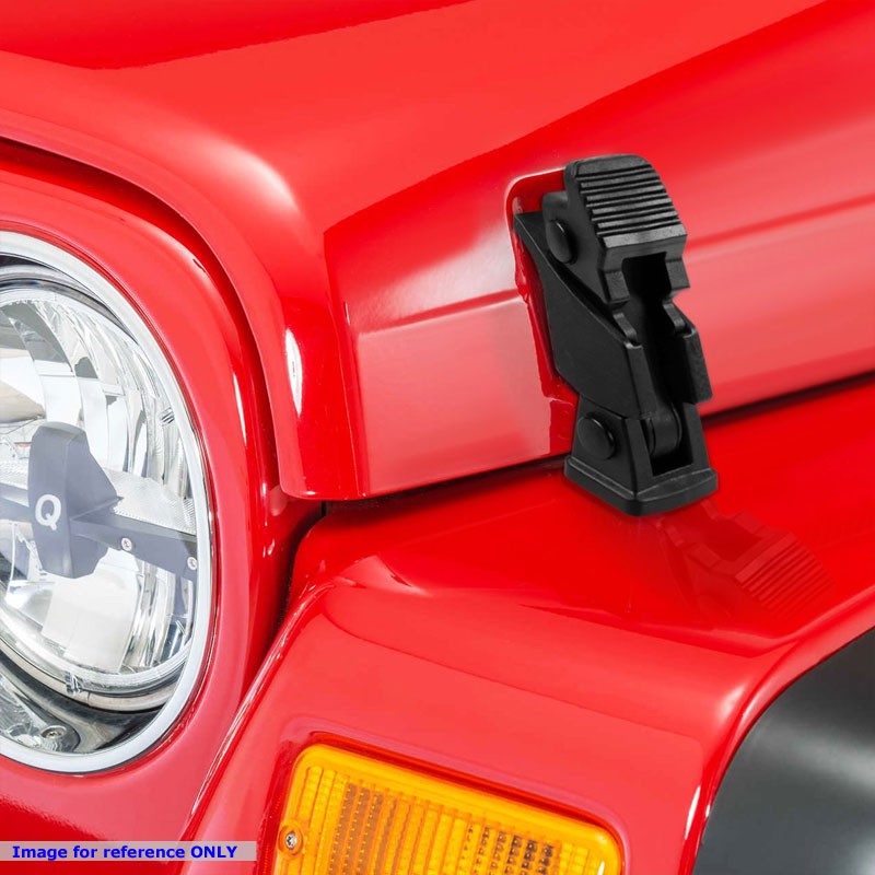 Matte Black Hold Down Buckle Hood Latch Lock Assembly For 07-17 Jeep Wrangler JK-Hood/Bonnet-BuildFastCar-BFC-HDLCH-JEPWRN07