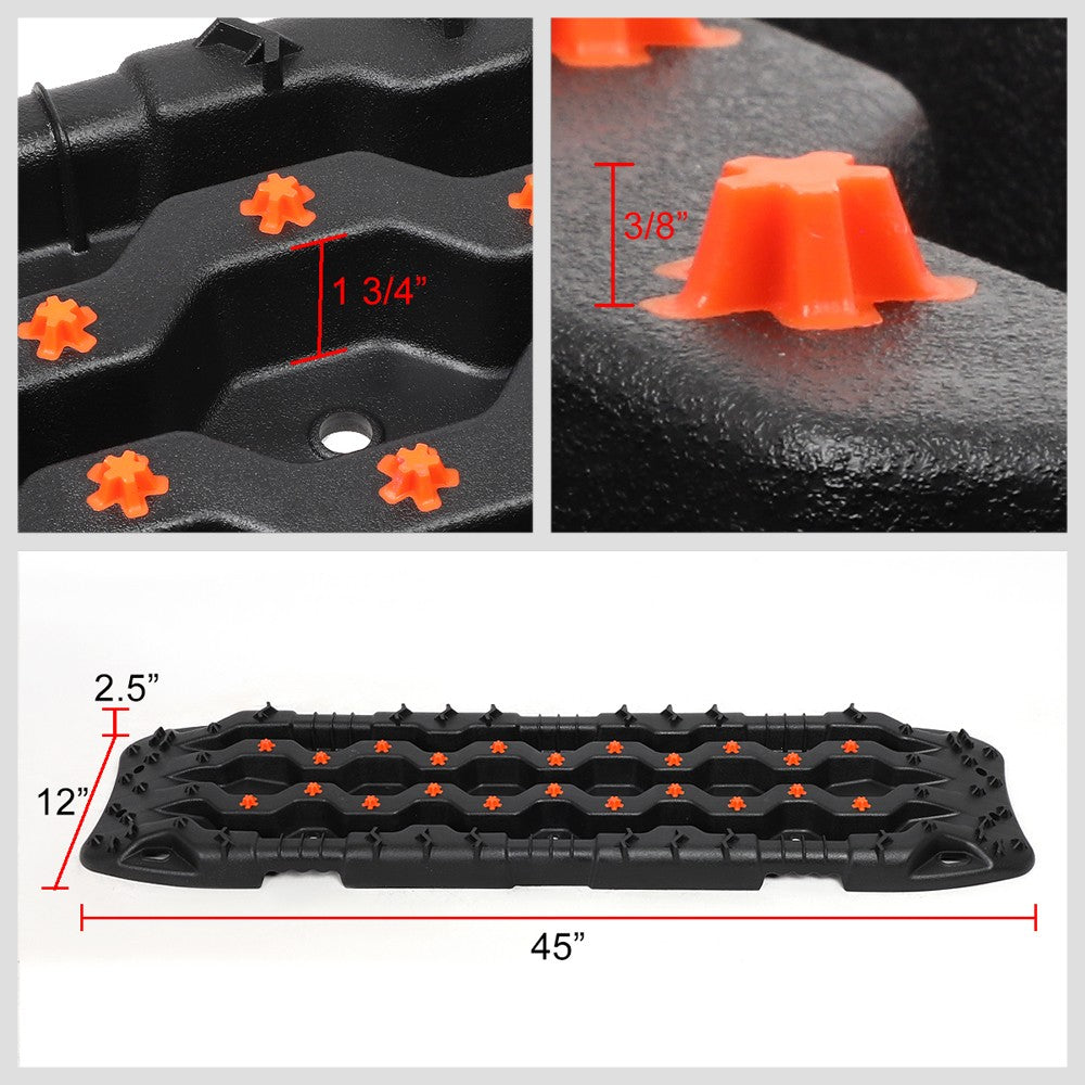 1Pir Universal Traction Boards Offroad Snow Mud Sand Recovery Rescue Anti Skid