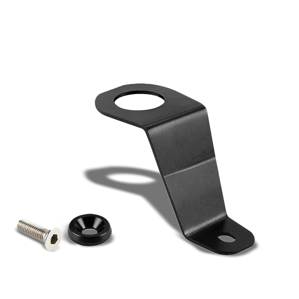 Black Aluminum Radiator Stay Mount Bracket+Fender Washer For Honda 92-97 Civic-Cooling Systems-BuildFastCar