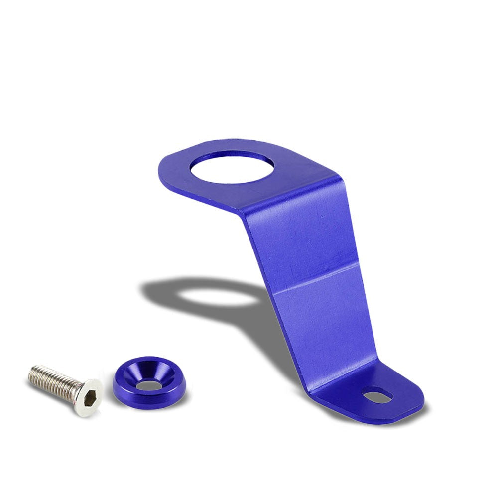 Blue Aluminum Radiator Stay Mount Bracket+Fender Washer For Honda 92-97 Civic-Cooling Systems-BuildFastCar