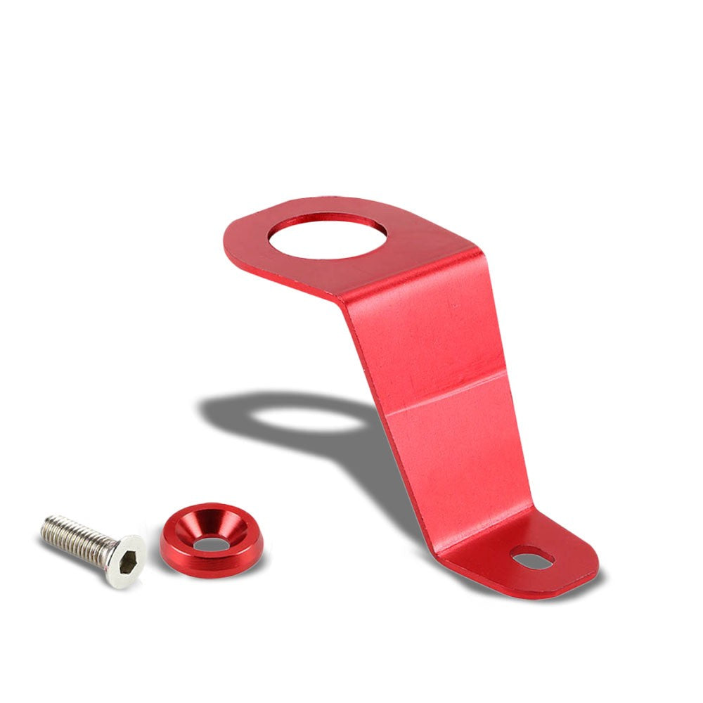 Red Aluminum Radiator Stay Mount Bracket+Fender Washer For Honda 92-97 Civic-Cooling Systems-BuildFastCar