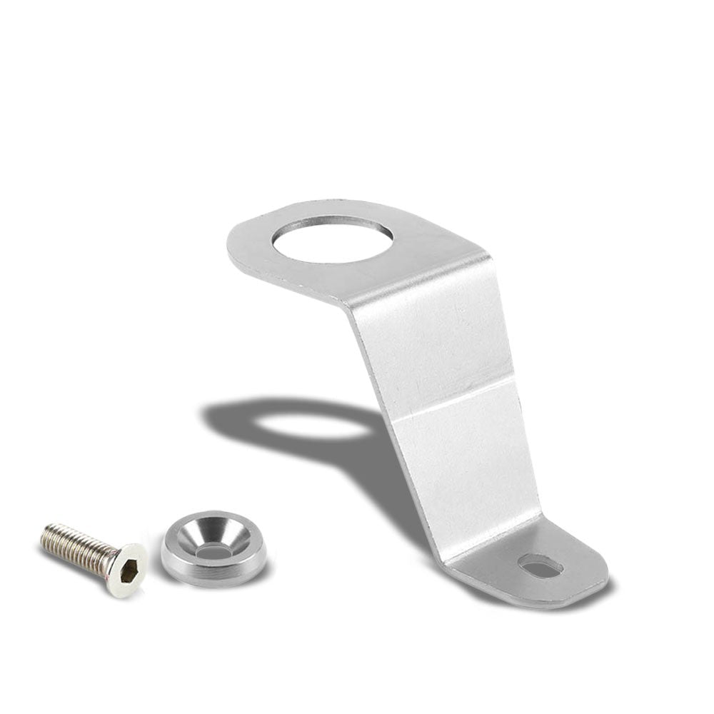 Silver Aluminum Radiator Stay Mount Bracket+Fender Washer For Honda 92-97 Civic-Cooling Systems-BuildFastCar