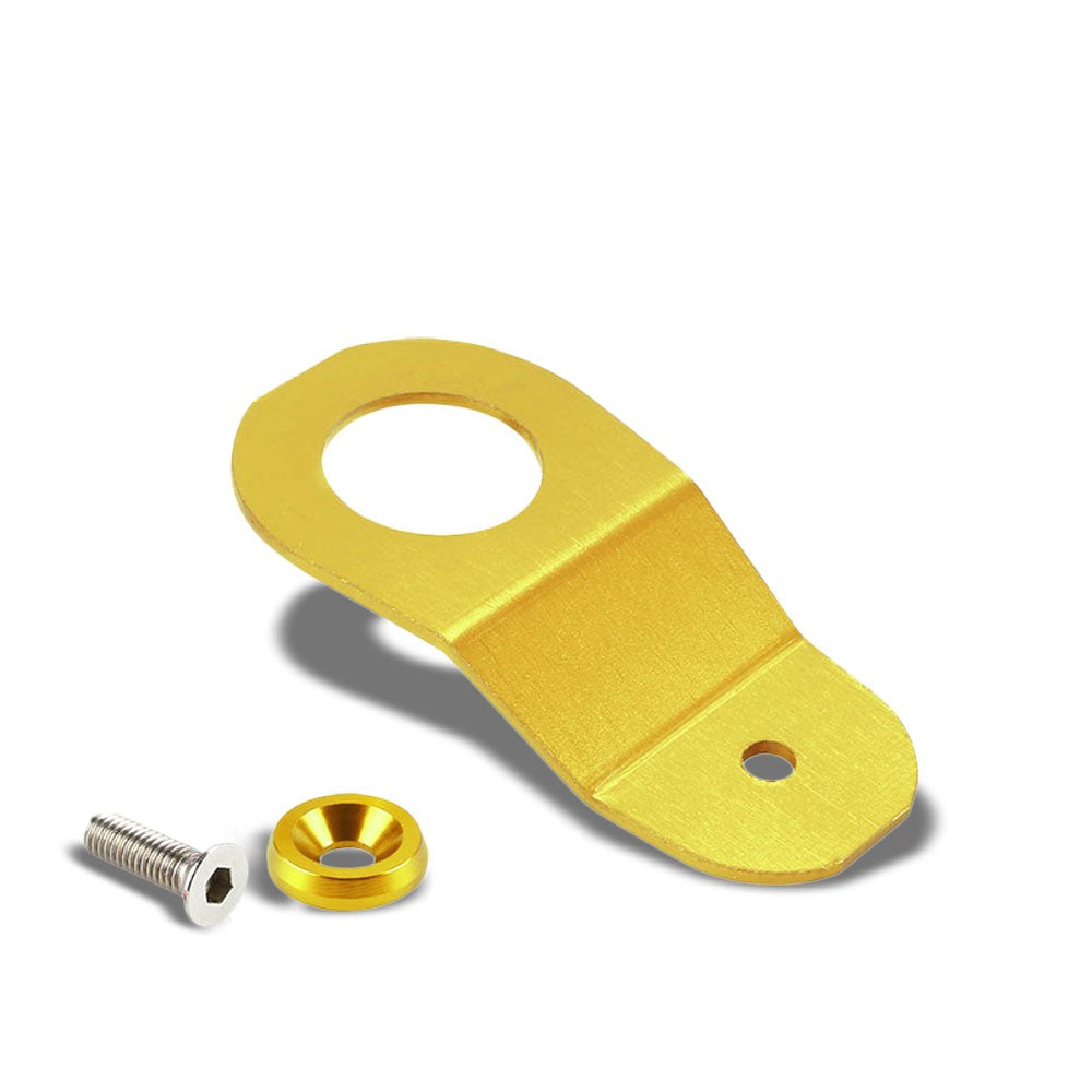 Gold Aluminum Radiator Stay Mount Bracket+Fender Washer For Honda 96-00 Civic-Cooling Systems-BuildFastCar