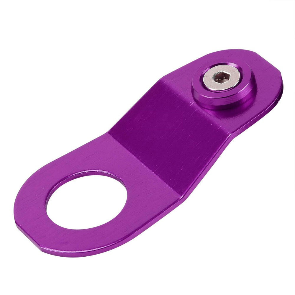 Purple Aluminum Radiator Stay Mount Bracket+Fender Washer For Honda 96-00 Civic-Cooling Systems-BuildFastCar