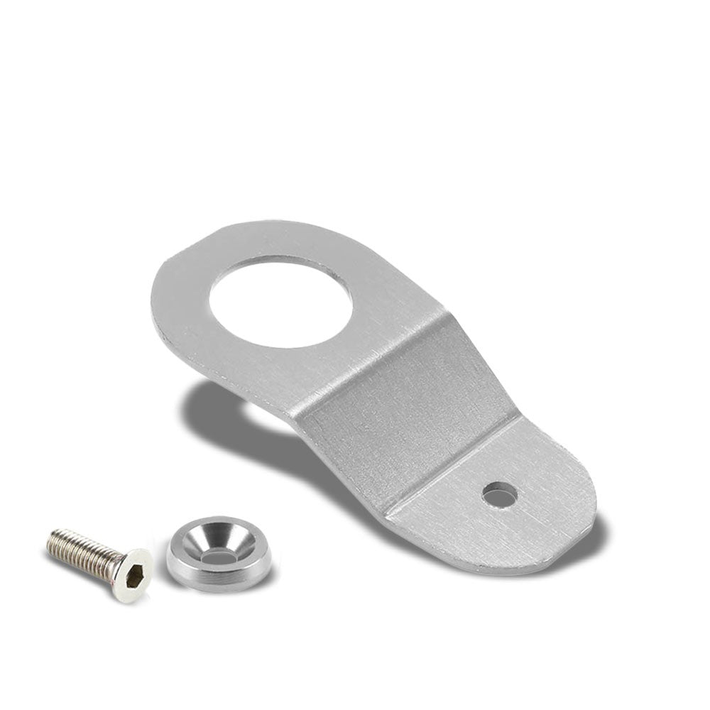 Silver Aluminum Radiator Stay Mount Bracket+Fender Washer For Honda 96-00 Civic-Cooling Systems-BuildFastCar