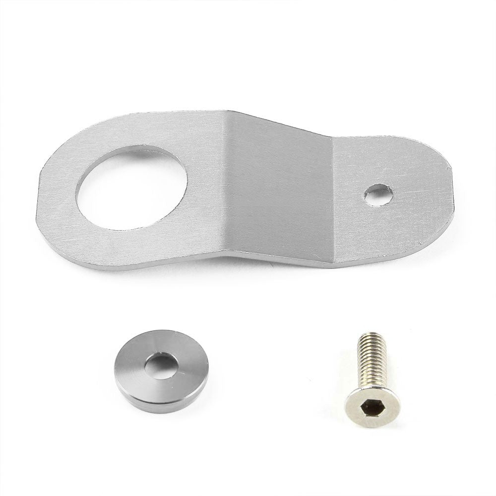 Silver Aluminum Radiator Stay Mount Bracket+Fender Washer For Honda 96-00 Civic-Cooling Systems-BuildFastCar
