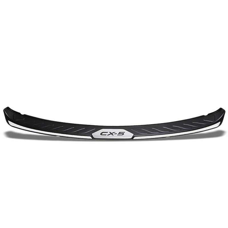 TPE Black Chrome Trim Rear Bumper Cover Pad Protector Truck For Mazda 13-16 CX-5-Exterior-BuildFastCar