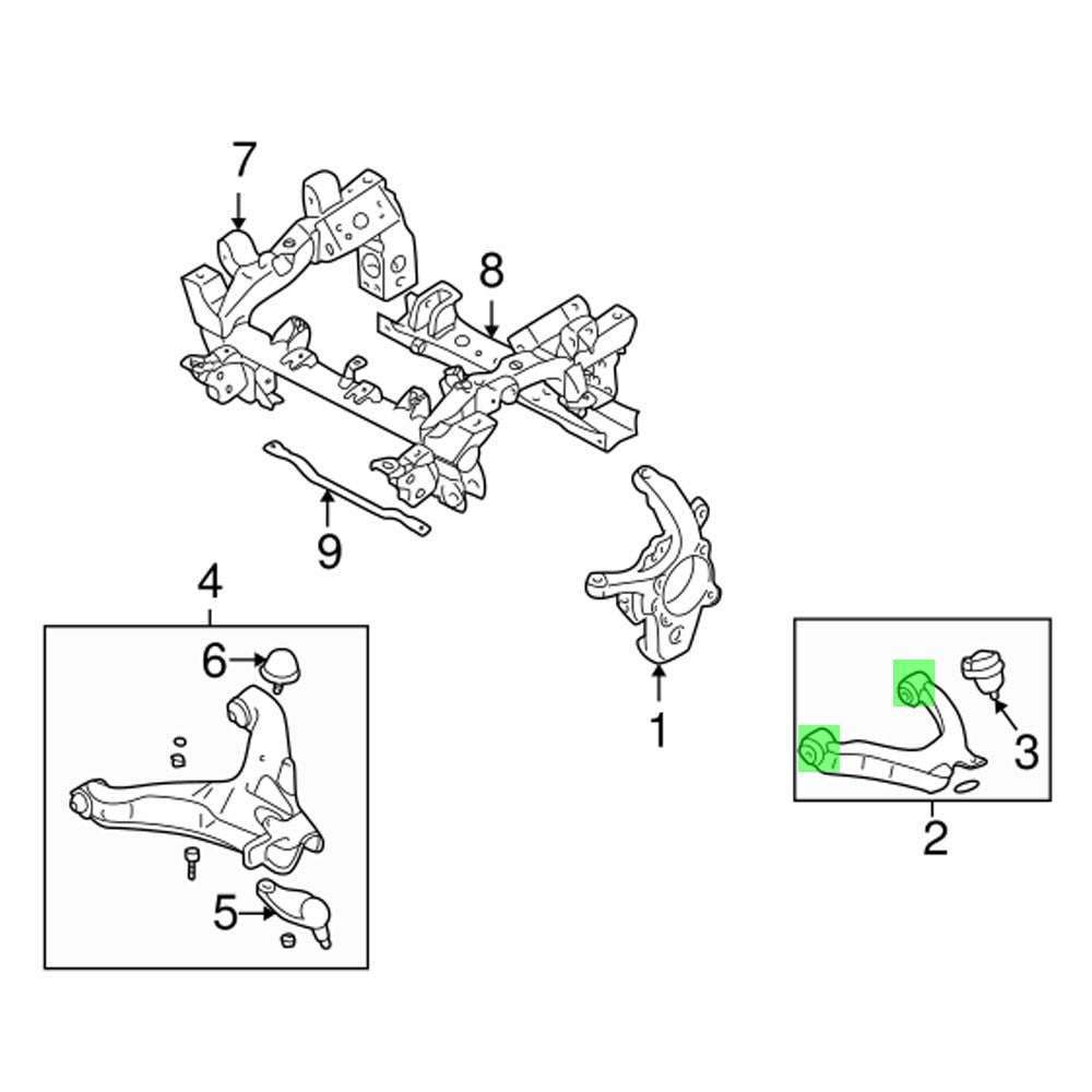 Rocar RC-666096 Front Lower - DS & PS Control Arm Bushing RC-666096