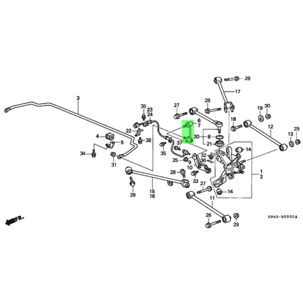 Rocar RC-SL0010 Rear Sway bar end links Bar Stablilizer Link RC-SL0010