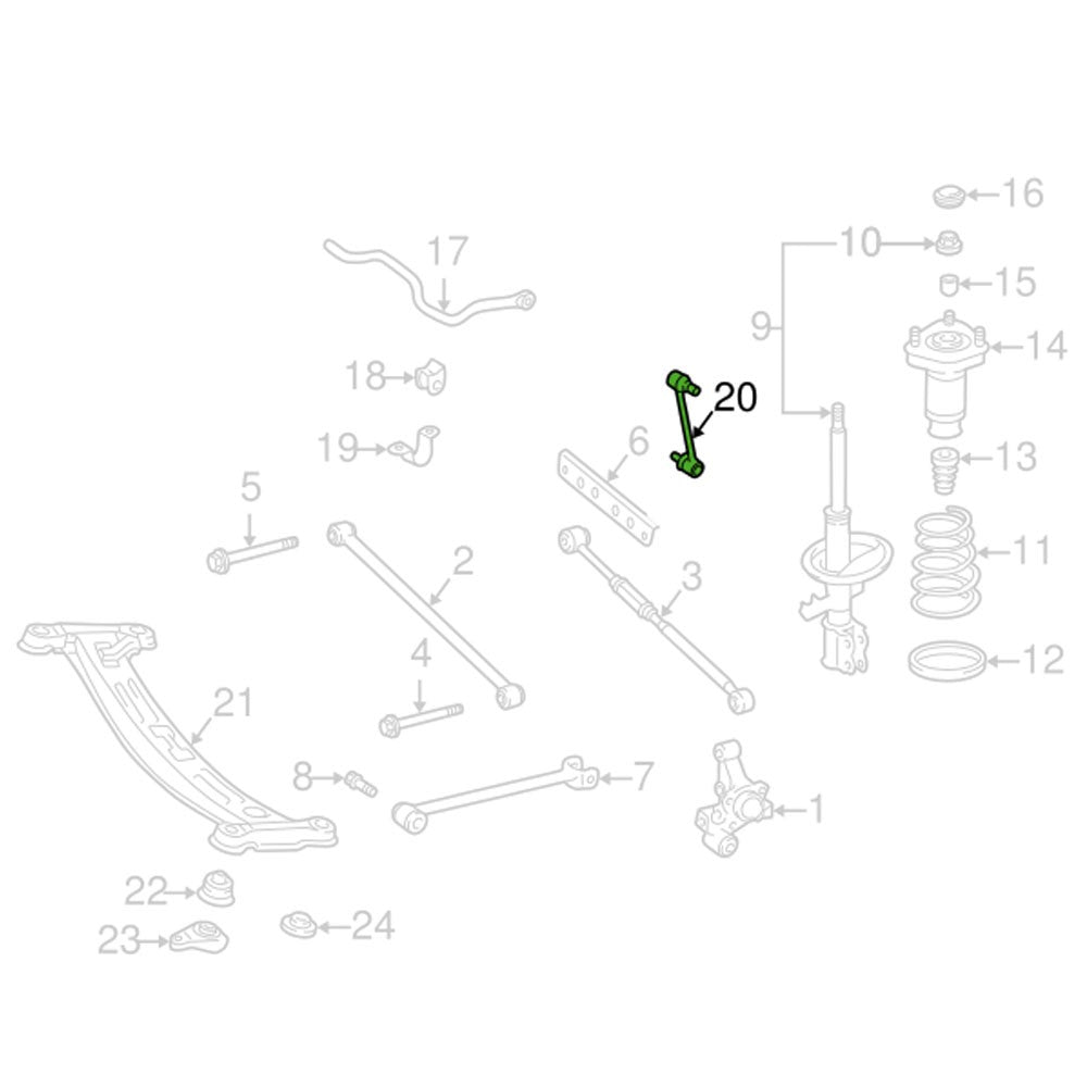Rocar RC-SL0060 Rear Sway bar end links Bar Stablilizer Link RC-SL0060