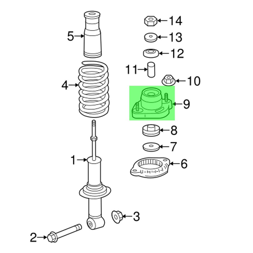 Rocar RC-SM0056 Front Left+Right Shocks Strut Mount with Bearing RC-SM0056