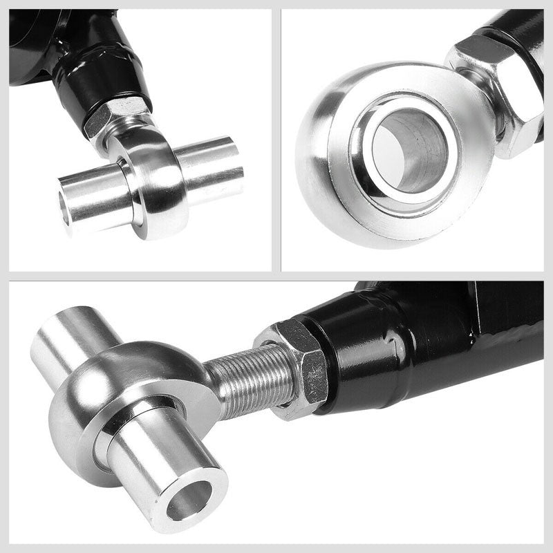 Black Adjustable Rear Lower Right+Left Tubular Control Arms For 99-04 Mustang-Suspension Arms-BuildFastCar