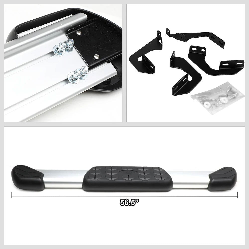 Metal 5" Flat Pads Running Board Nerf Bar 07-17 Tundra XK50 Standard Cab BFC-OE-015-AL