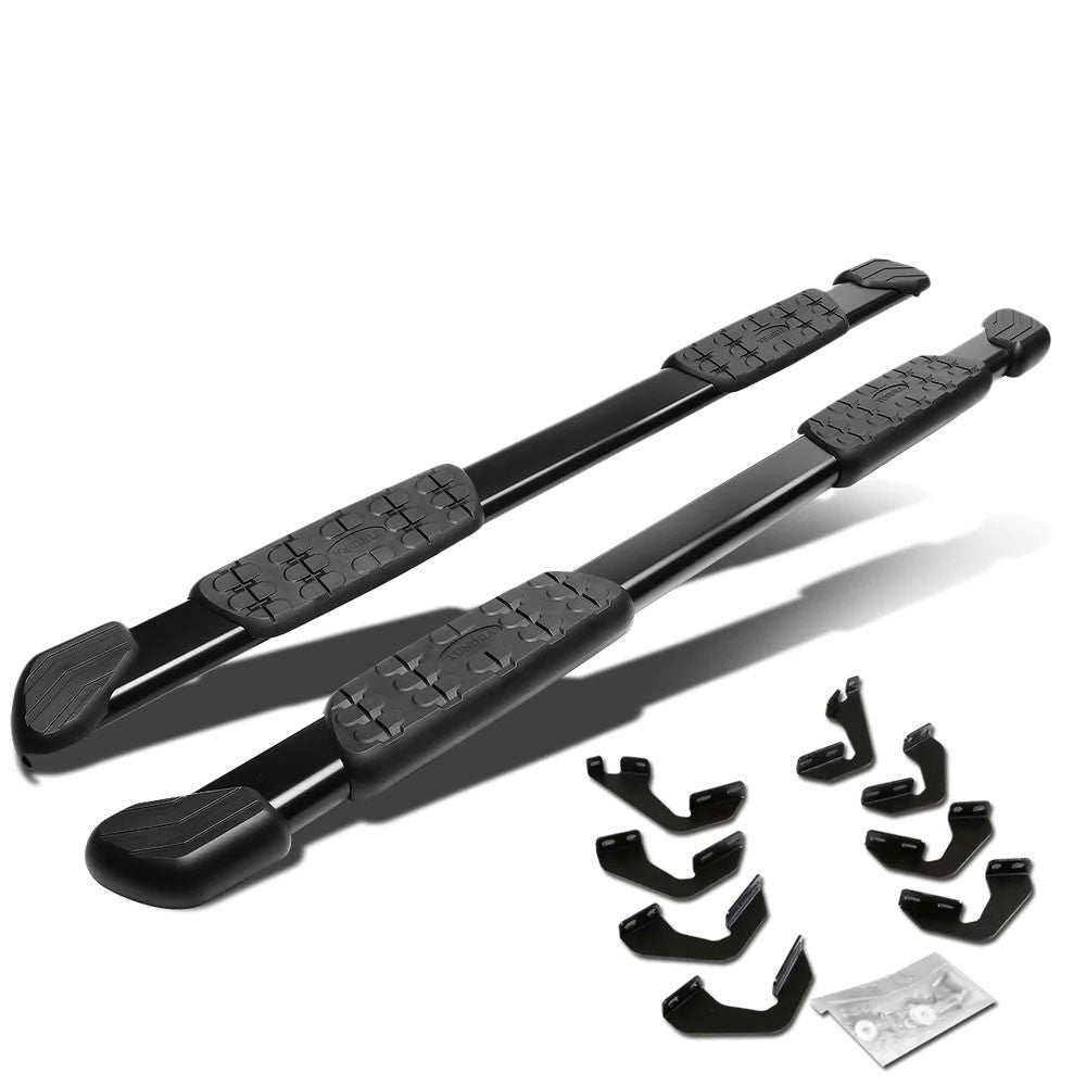 Black 5" Flat Pads Running Board Nerf Bar 07-21 Toyota Tundra XK50 Crew Cab BFC-OE-016-BK