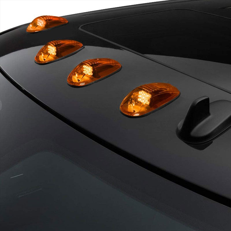 5PCs Amber Lens LED Cab Roof Top Marker Light Running Lamp Cover For 02-08 Ram-Exterior-BuildFastCar