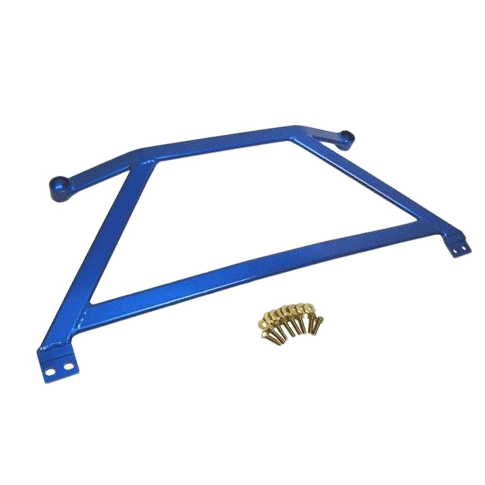 Megan Racing Front Lower Blue Race Spec H Brace Bracket For 06-11 Honda Civic