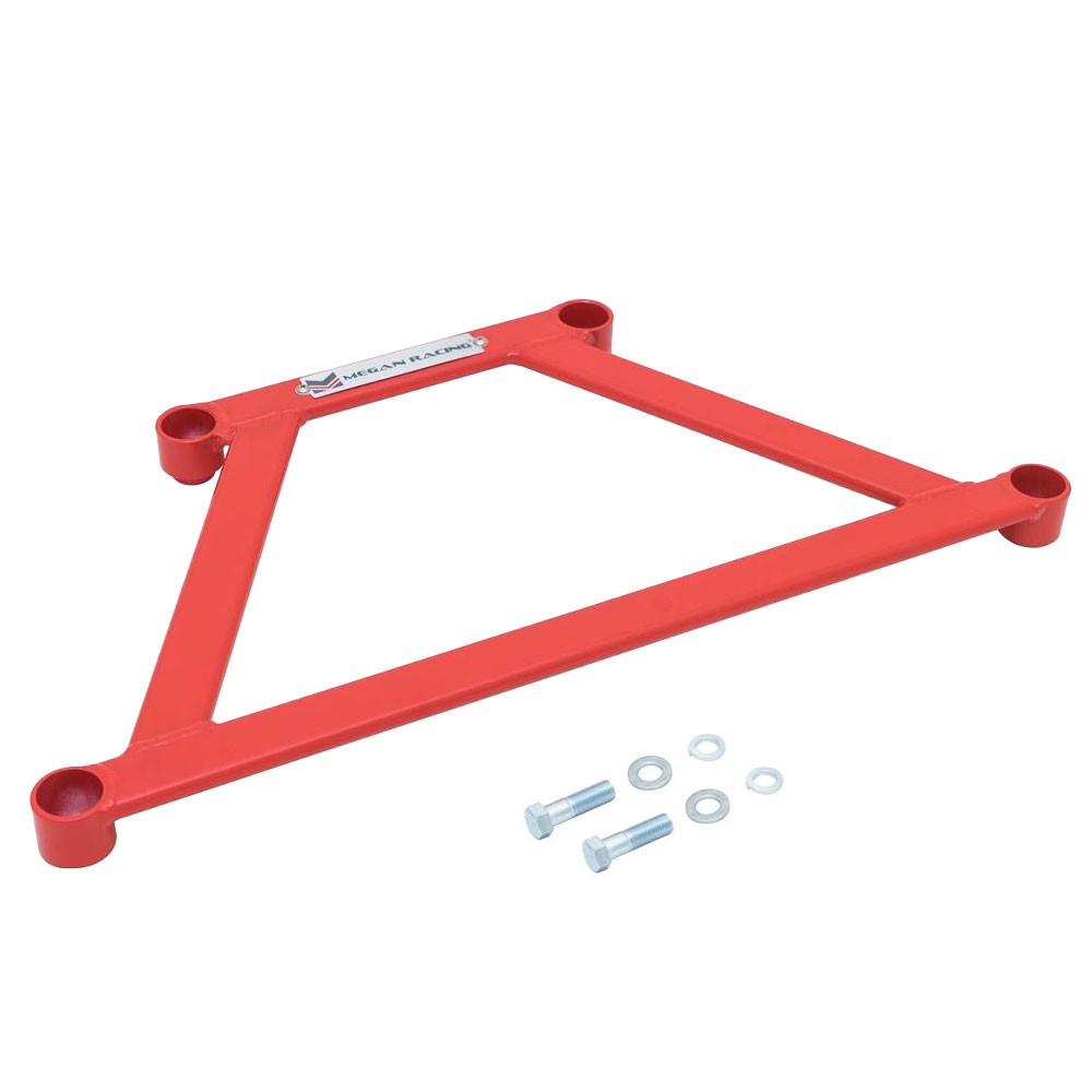 Megan Racing Front Lower Red Race Spec H Brace Bracket For 09-20 370Z/07-13 G37 SB-HBIG07-R