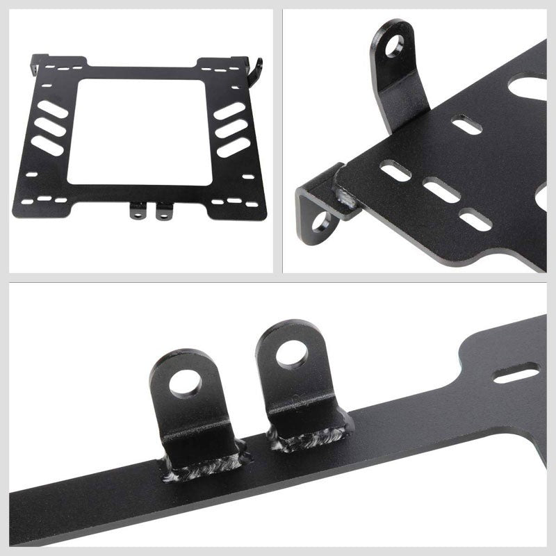 2x Mild Steel Racing Seat Base Mount Bracket Adapter For 99-05 MK4/Beetle/Jetta