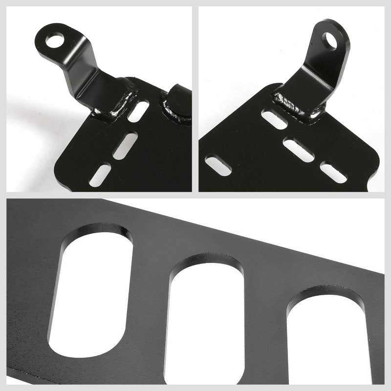 2x Mild Steel Racing Seat Base Mounting Bracket For 05-14 Mustang GT500 S-197