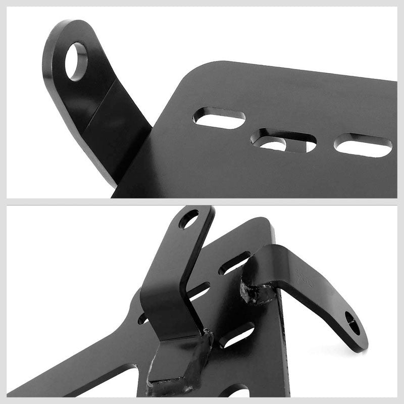 2x Mild Steel Racing Seat Base Mounting Bracket Adapter For 99-05 BMW 3-Series