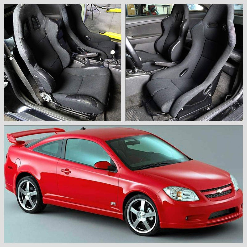 2xMild Steel Bucket Racing Seat Low Base Mounting Bracket For Chevy 05-10 Cobalt